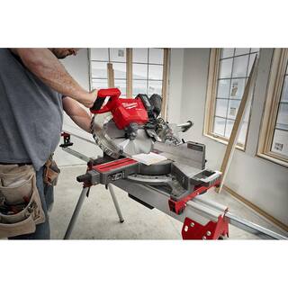 MW M18 FUEL 18V Lithium-Ion Brushless Cordless 12 in. Dual Bevel Sliding Compound Miter Saw with Stand (Tool-Only) 2739-20-48-08-0551