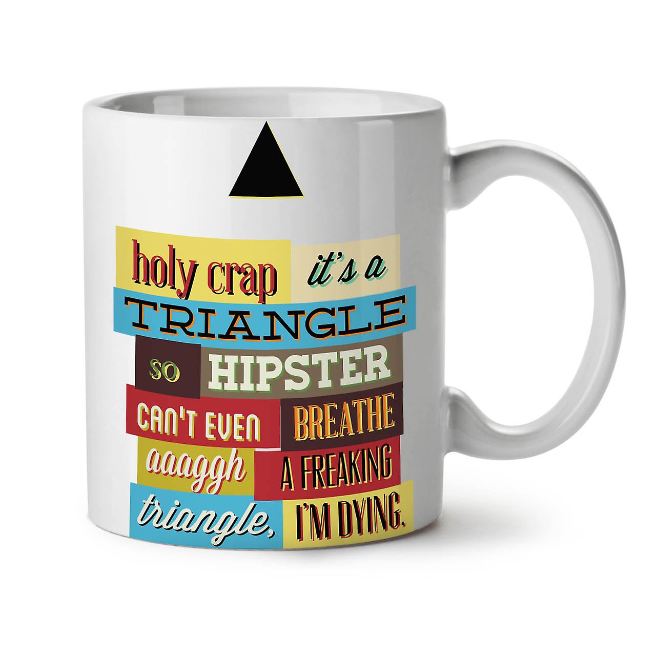 Hippie Triangle Funy NEW White Tea Coffee Ceramic Mug 11 oz | Wellcoda