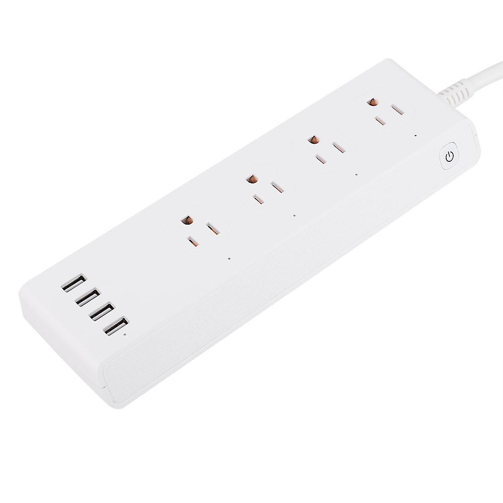 4 Usb Ports And 4 Us Plug Jack Wifi Remote Control Smart Power Socket 120v