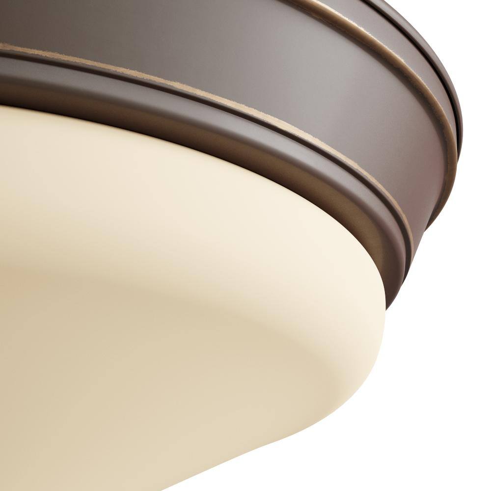 Progress Lighting 11 in. 1-Light Antique Bronze Integrated LED Flush Mount P2321-2030K9