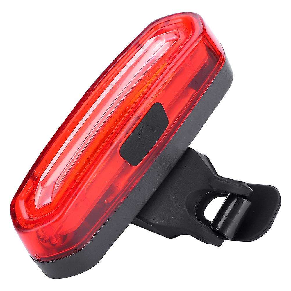 Outdoor Cob Bike Rear Saddle Lamp Tail Safety Warning Light Night Riding Redandwhite