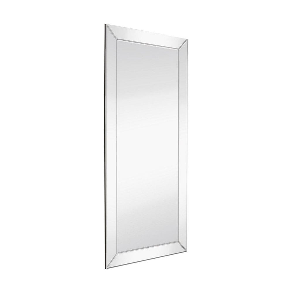 Large Framed Wall Mirror with Angled Edge Mirror Frame