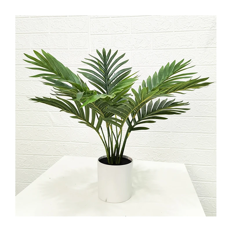 GS ZZKXPZ023 5 High quality natural green areca palm bonsai potted artificial kentia palm tree for indoor decoration