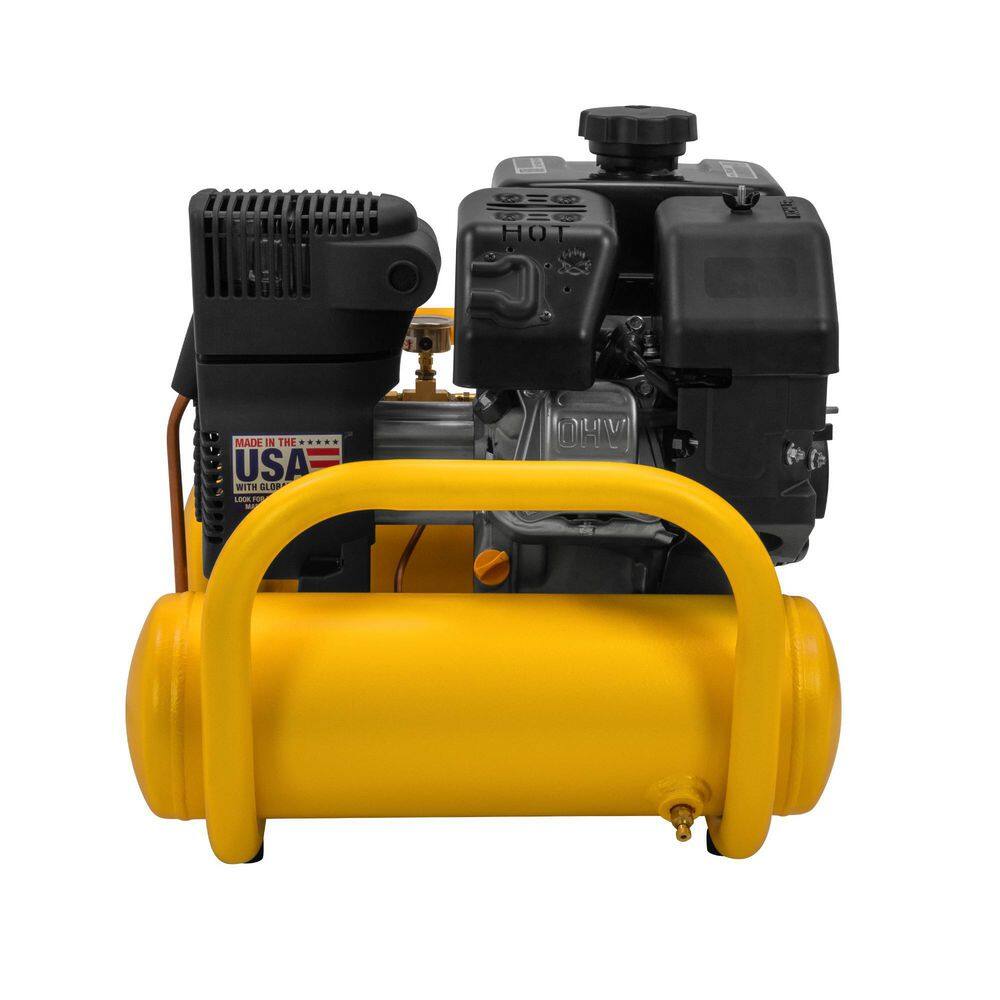 DW 4 Gal. 155 PSI Kohler Gas Powered Oil Free Portable Air Compressor DXCMTA6590412