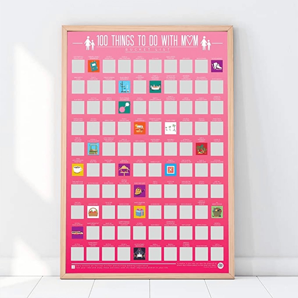 Gift Republic  100 Things To Do With Mom Scratch Off Activity Poster