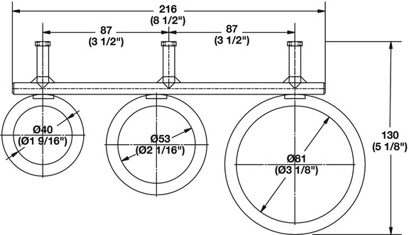 Hafele 520.99.230 Wall Mounted Holder  for Utility...