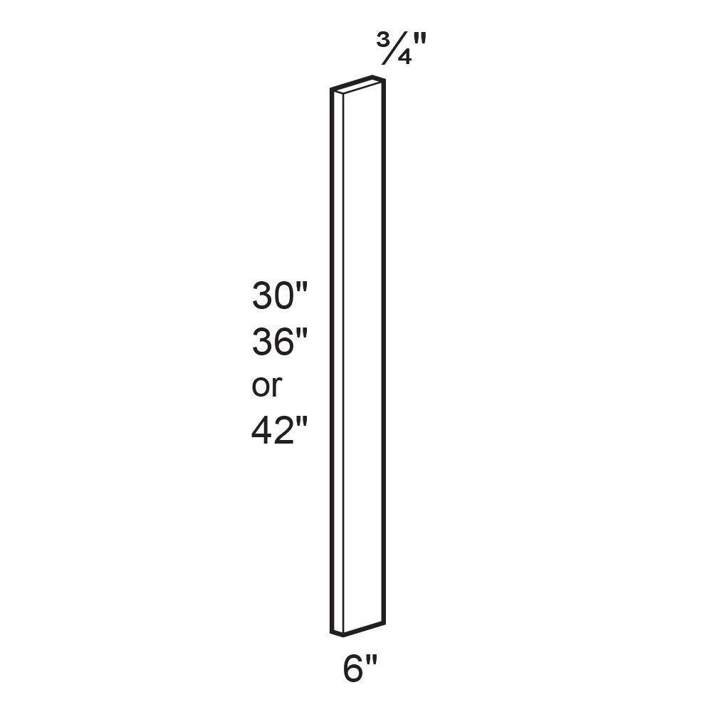 Home Decorators Collection Assembled Newport Pacific White 6x36x0.75 in. Filler Strip FS636-PW