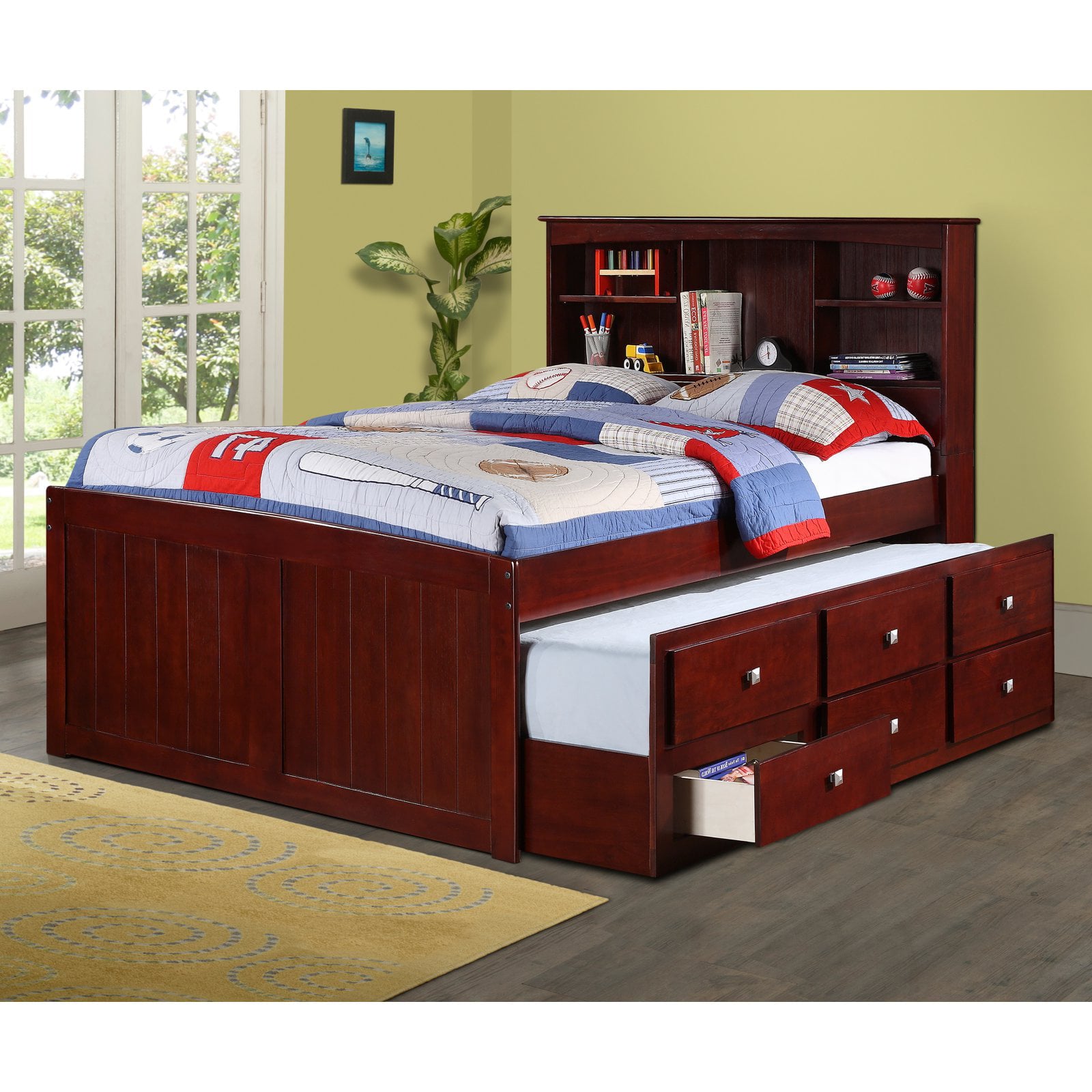 Donco Bookcase Captains Bed