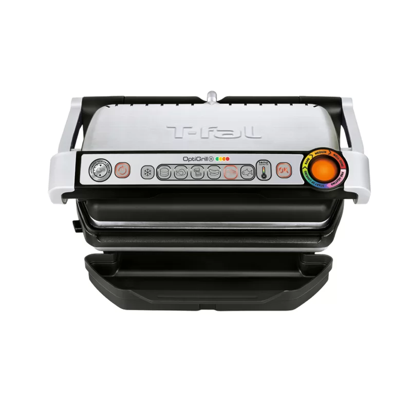 T-Fal GC712D54 OptiGrill + Grill with Automatic Sensor Cooking， Multicolor