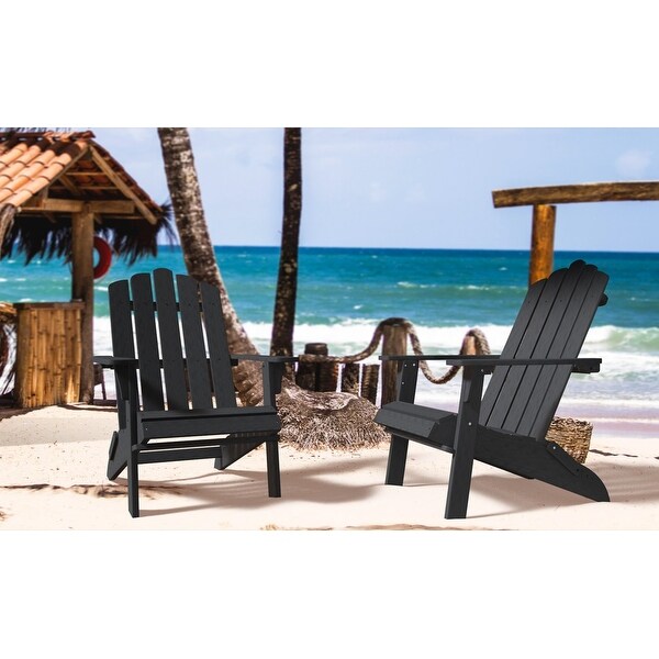 POLYTEAK Classic Collection Folding Adirondack Chair