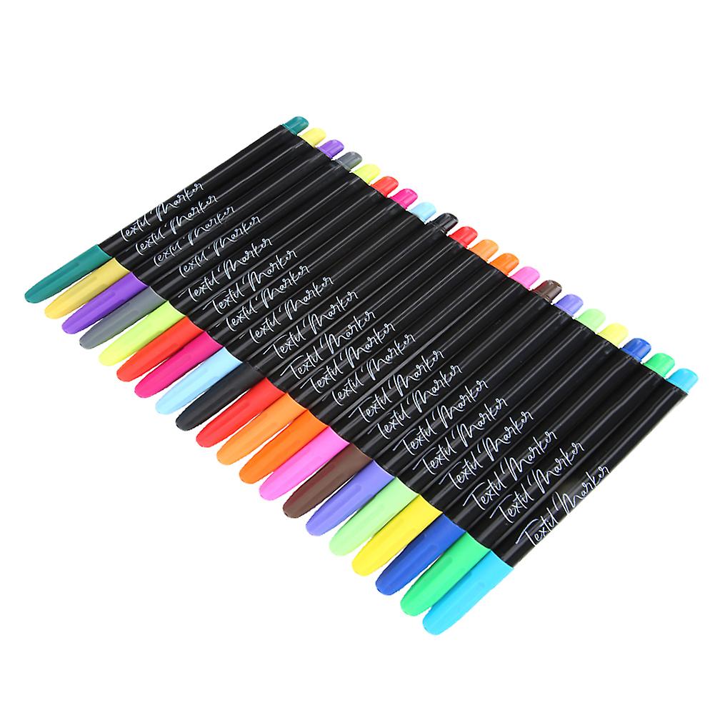 20 Colors Watercolor Pens Fabric T-shirt Marker Pen Artist Diy Painting Brush