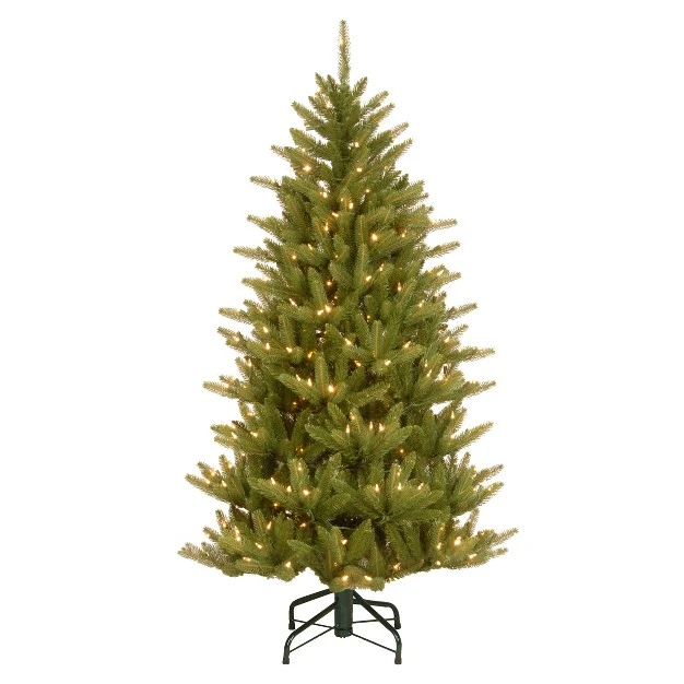 National Tree Company 4.5 Ft. Natural Fraser Slim Tree With Clear Lights