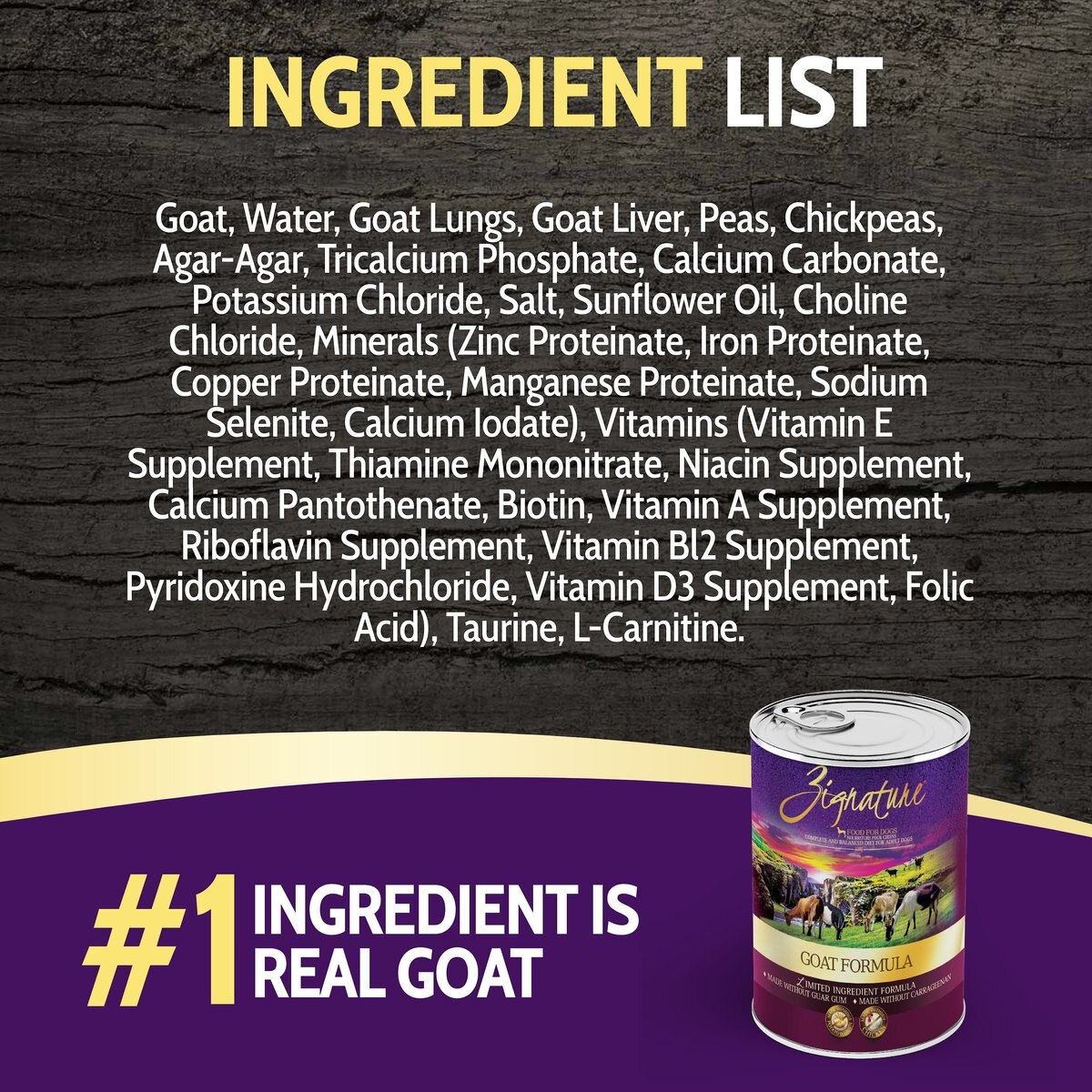 Zignature Goat Limited Ingredient Formula Canned Dog Food