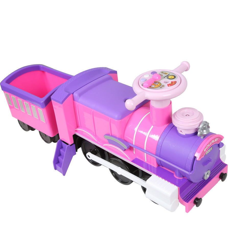 Steam Train 6-Volt Battery Ride-On Vehicle