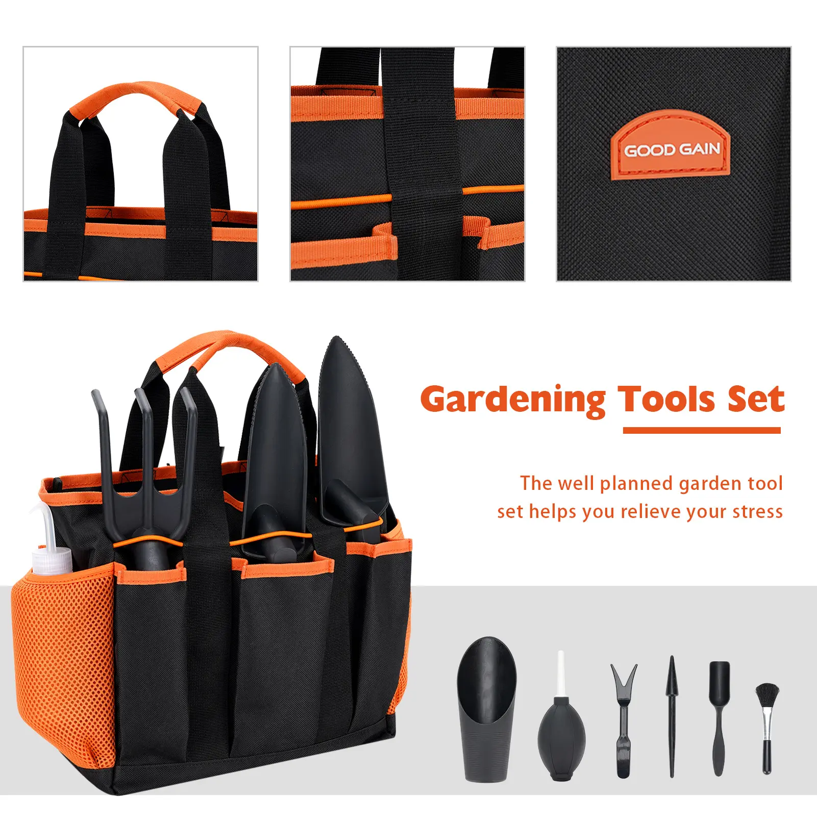 Gardening Tools Set Heavy Duty Garden Kit with Storage Organizer  11 PCS Succulent Tools Set