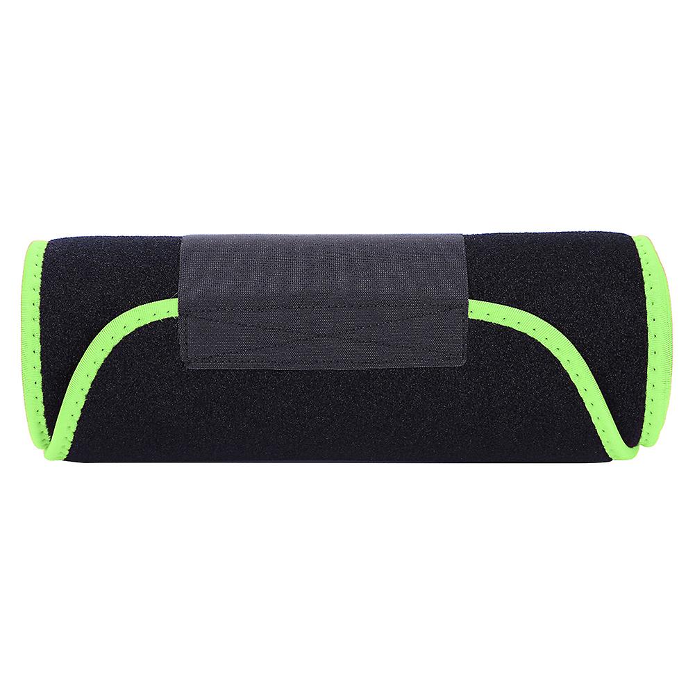 Compression Adjustable Sports Waist Brace Weigh Lifting Back Support Strap(greeen L)