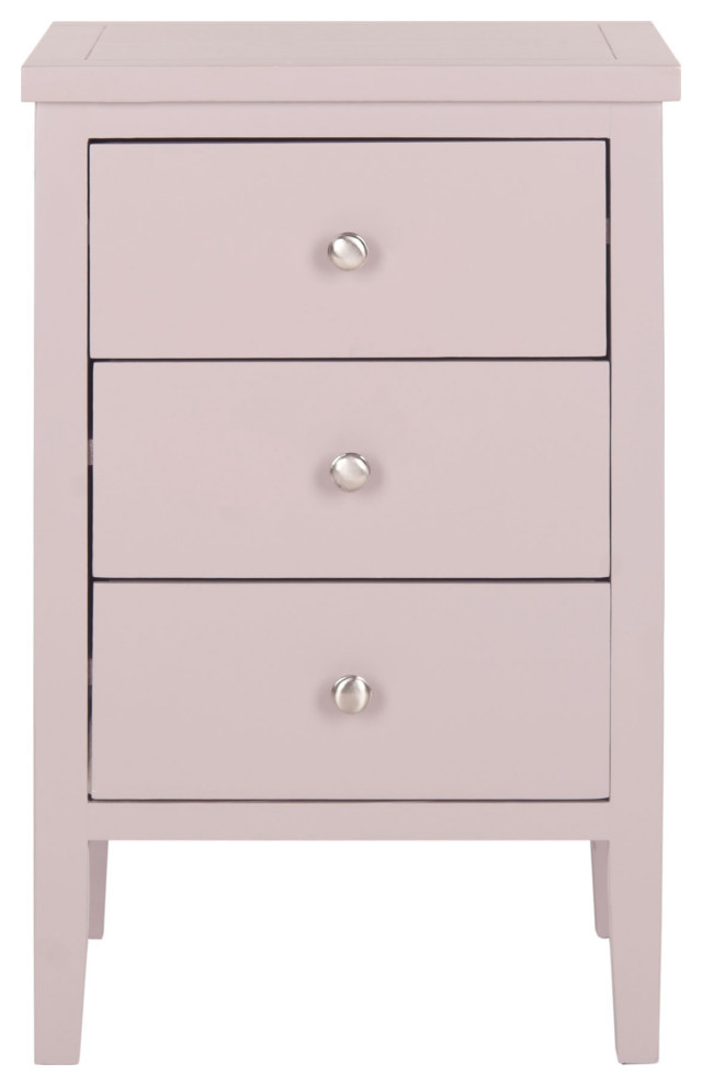 Osof End Table With Storage Drawers Gray Mauve   Transitional   Side Tables And End Tables   by Virgil Stanis Design  Houzz