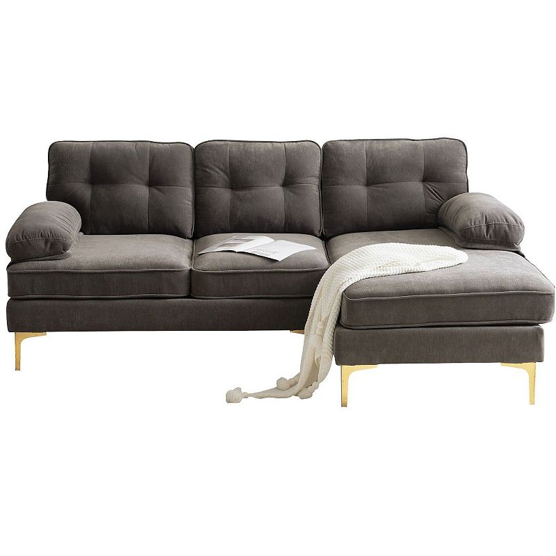 F.c Design 83 Modern  L-shaped Sectional Sofa