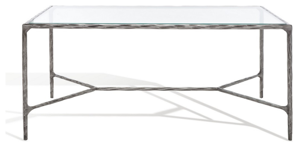 Safavieh Couture Jessa Metal Coffee Table   Transitional   Coffee Tables   by Safavieh  Houzz