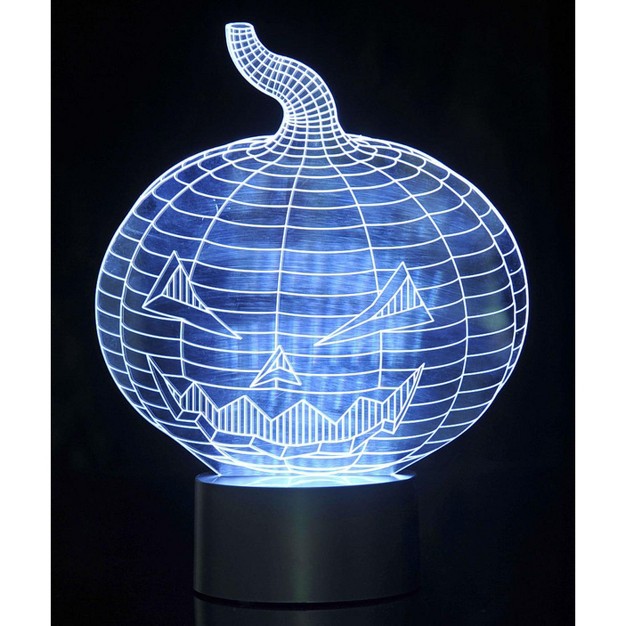 Link 3d Pumpkin Laser Cut Precision Multi Colored Led Night Light Lamp Great For Bedrooms Dorms Dens Offices And More