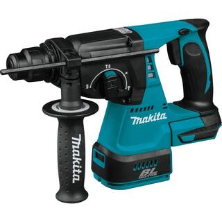 Makita 18V LXT Lithium-Ion Brushless 4-12 in.5 in. X-LOCK Angle Grinder with 18V LXT 1 in. Brushless Rotary Hammer Drill XAG25Z-XRH01Z