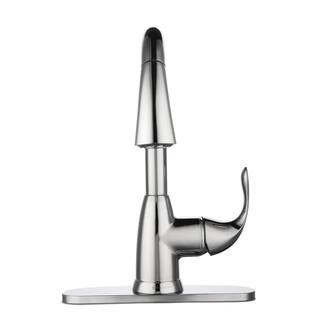 Glacier Bay Dylan Single-Handle Pull-Down Sprayer Kitchen Faucet in Polished Chrome HD67551-1501