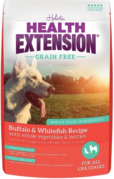 Health Extension Grain-Free Buffalo and Whitefish Recipe Dry Dog Food