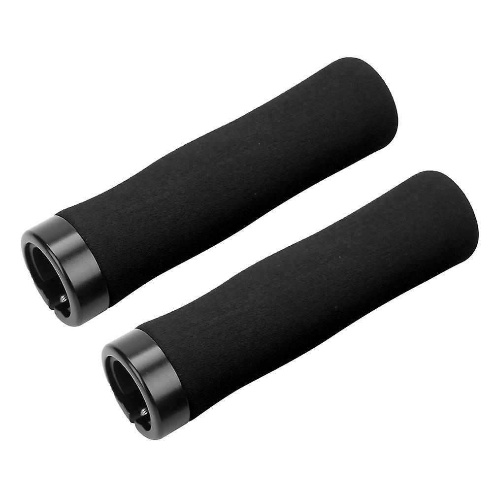 Mountain Road Bike Sponge Handlebargrip Diy Accessories With Plug(black)