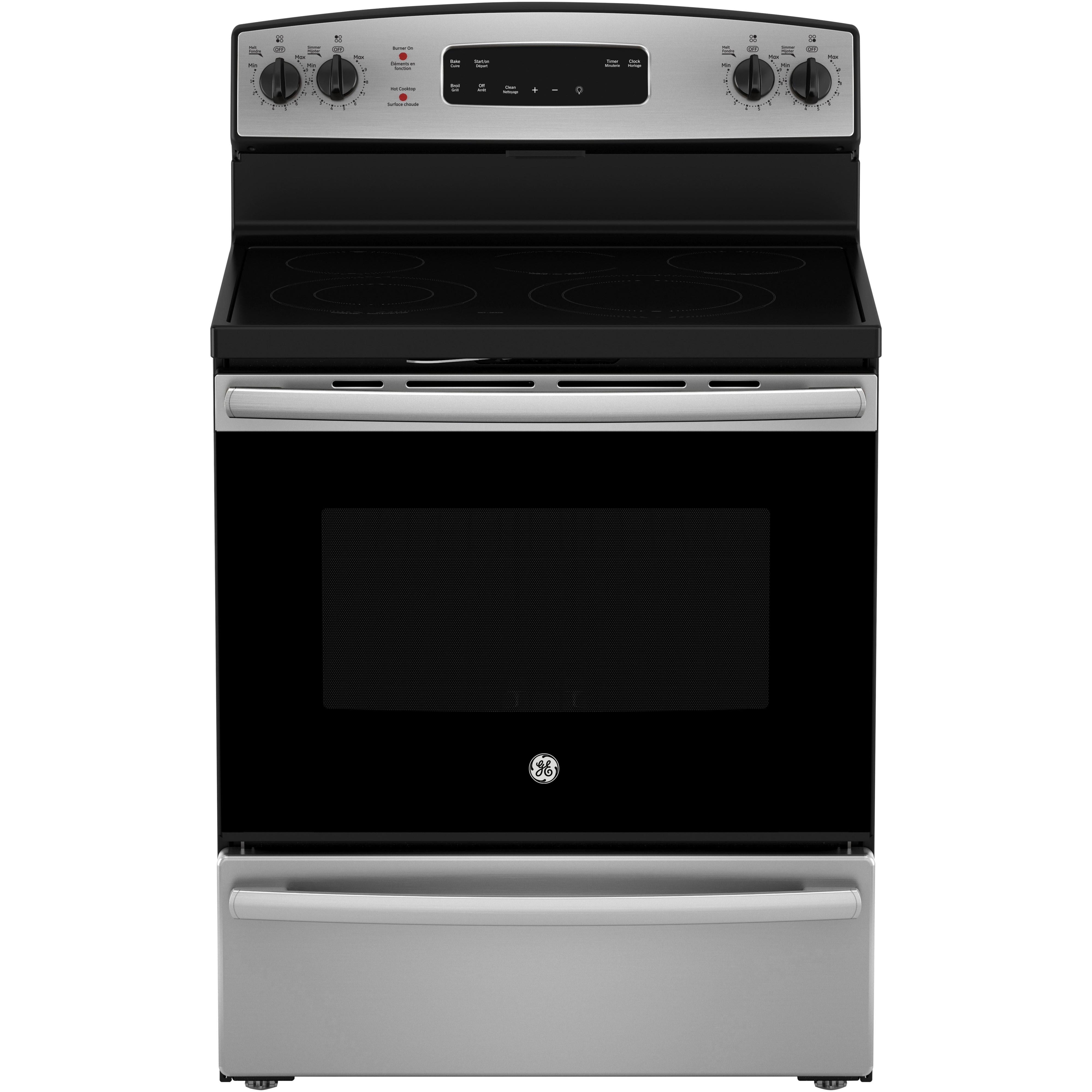 GE 30-inch Freestanding Electric Range JCBS630SVSS