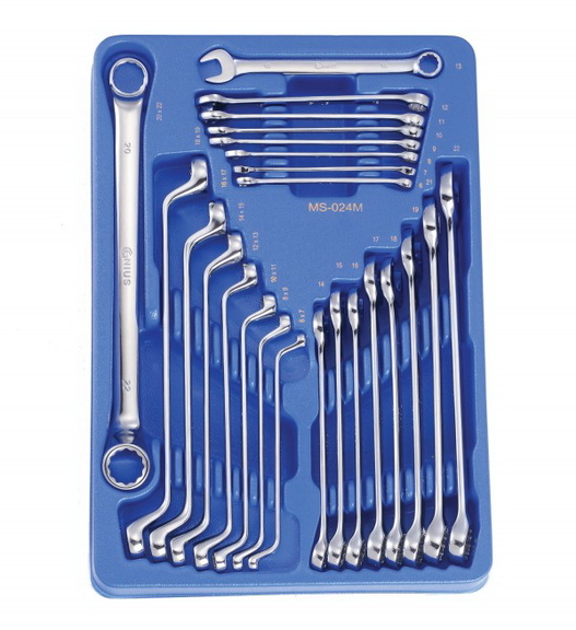 Genius Tools 24PC Metric Combination  ampOffset ...