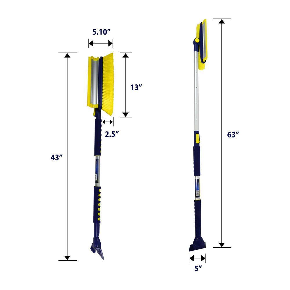 Michelin 43 in. x 63 in. Ultra-Duty Telescopic Snow Brush 19208-7