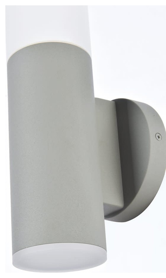 Elegant Lighting LDOD4020 Raine 16 quotTall LED Outdoor Wall Sconce   Outdoor Wall Lights And Sconces   by Buildcom  Houzz