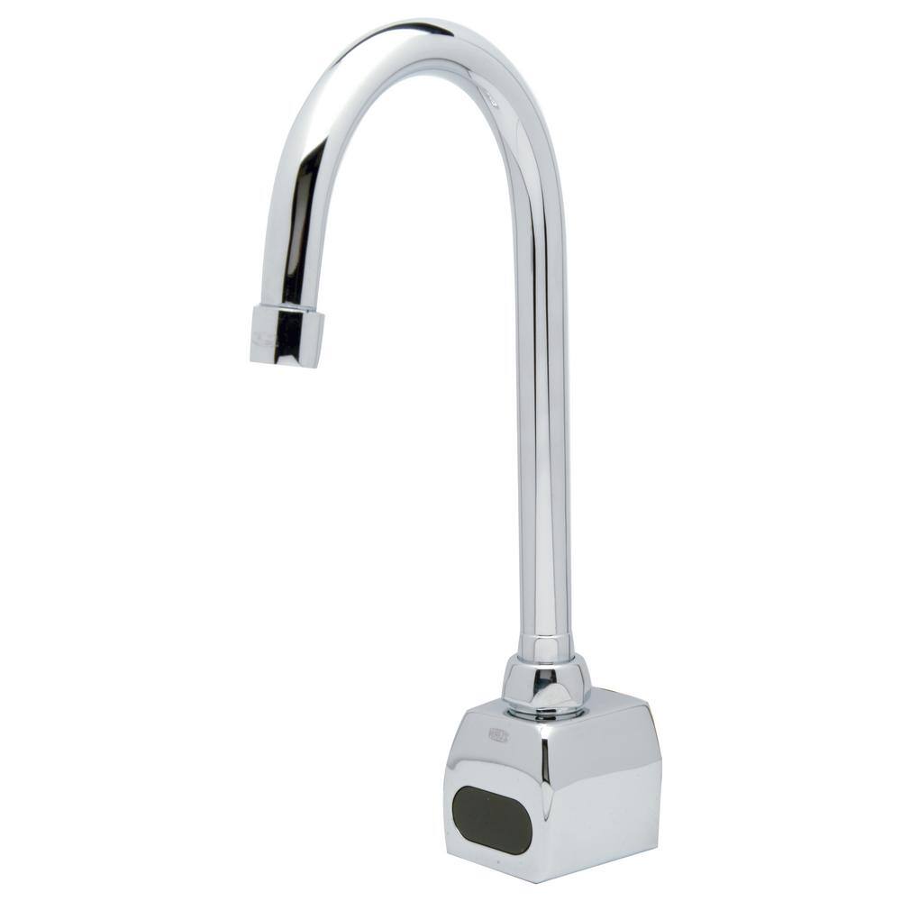 Zurn AquaSense Battery Powered Touchless Gooseneck Single Hole Bathroom Faucet with 0.5 gpm Aerator in Chrome Z6922-XL-MV
