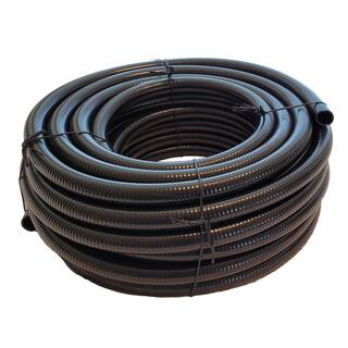 HYDROMAXX 12 in. Dia. x 100 ft. Black Non Metallic Flexible Liquid Tight Electrical Conduit LT012100B