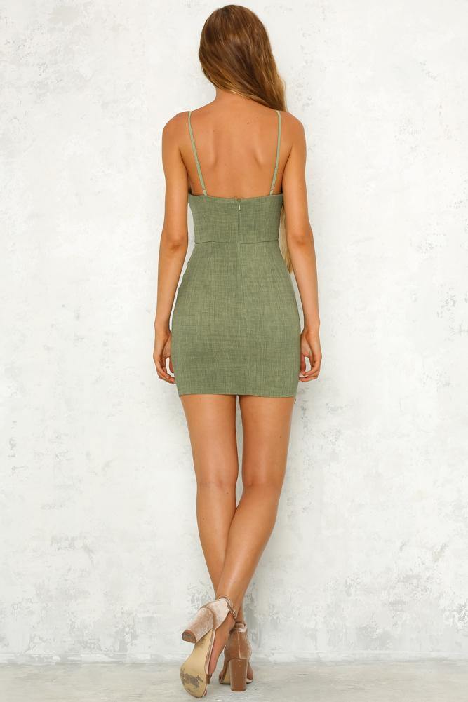 Love Thing Dress Olive