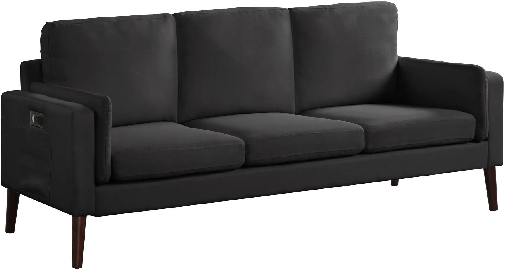 Corey Modern Black Sofa