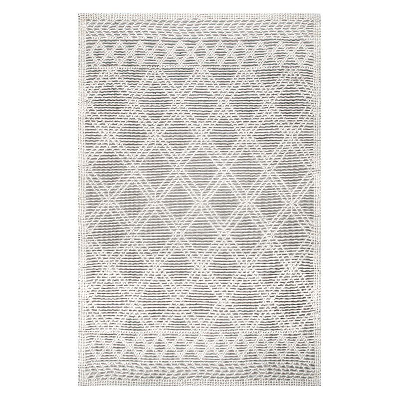 nuLOOM Contemporary Trellis Natti Wool Blend Rug