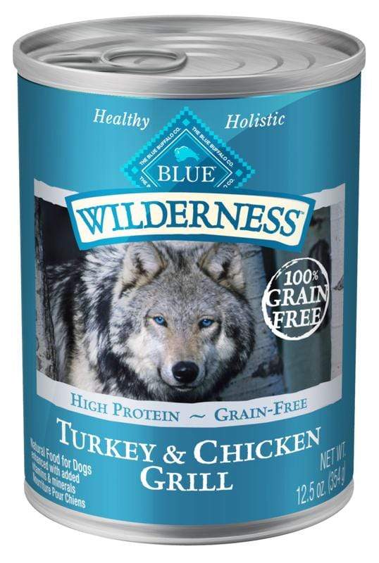 Blue Buffalo Wilderness Turkey and Chicken Grill Canned Dog Food