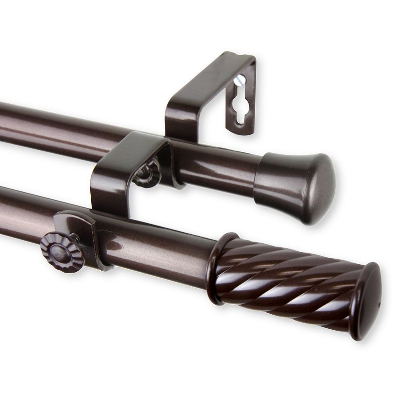 Rod Desyne Grip Double Window Curtain Rod