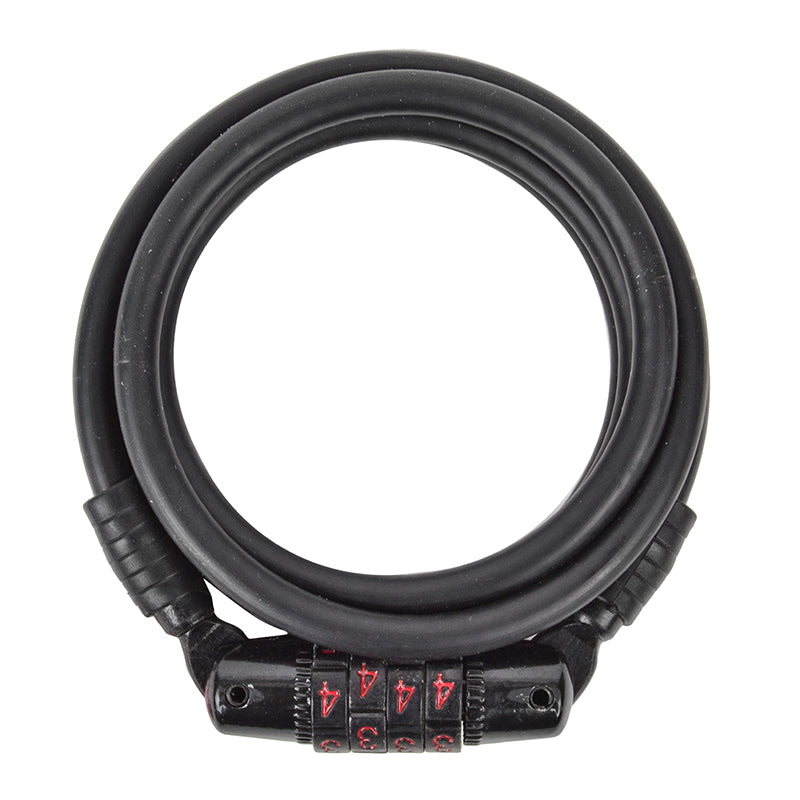 SUNLITE Lock Sunlt Bike Leash Cable Combo 6Mx3.6F M-Bk