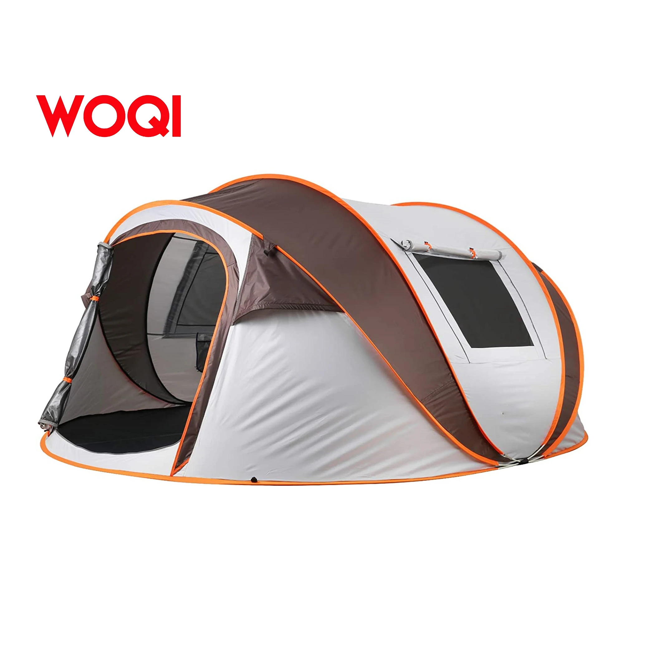 WoqiLuxury 4 Person Portable Foldable Automatic Family camping tent pop up instant automatic tents