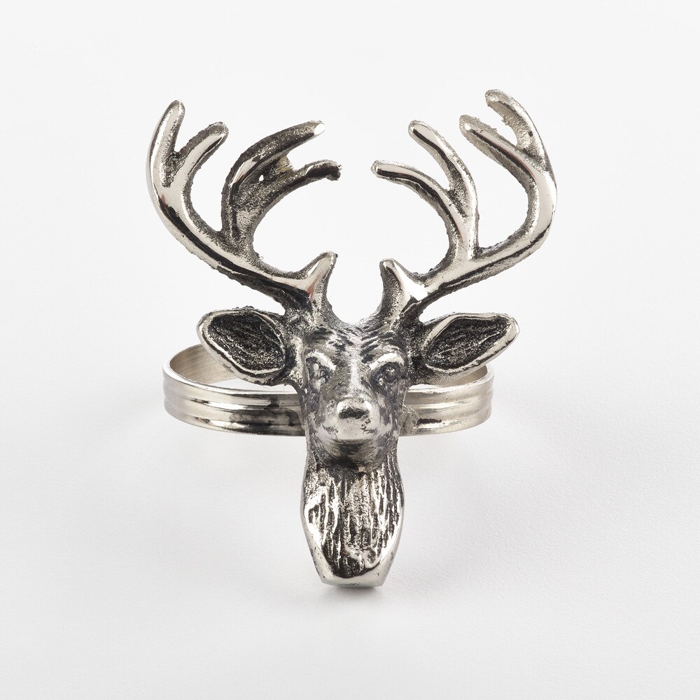 Reindeer Design Napkin Ring (Set of 4)