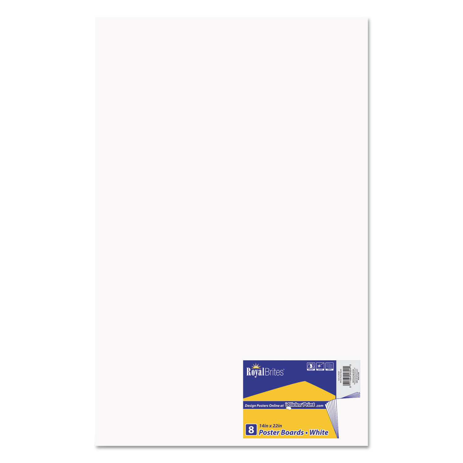 Premium Coated Poster Board by Royal Brites GEO24324