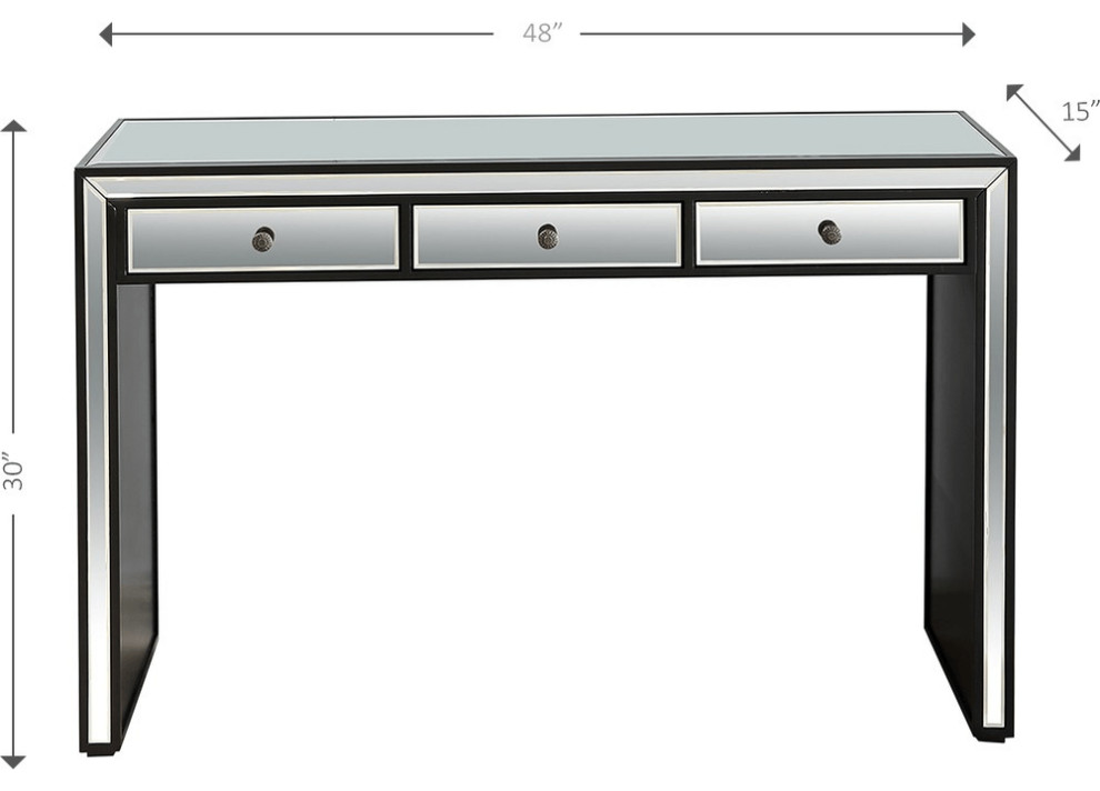 Bold and Black Console Table   Contemporary   Console Tables   by HomeRoots  Houzz