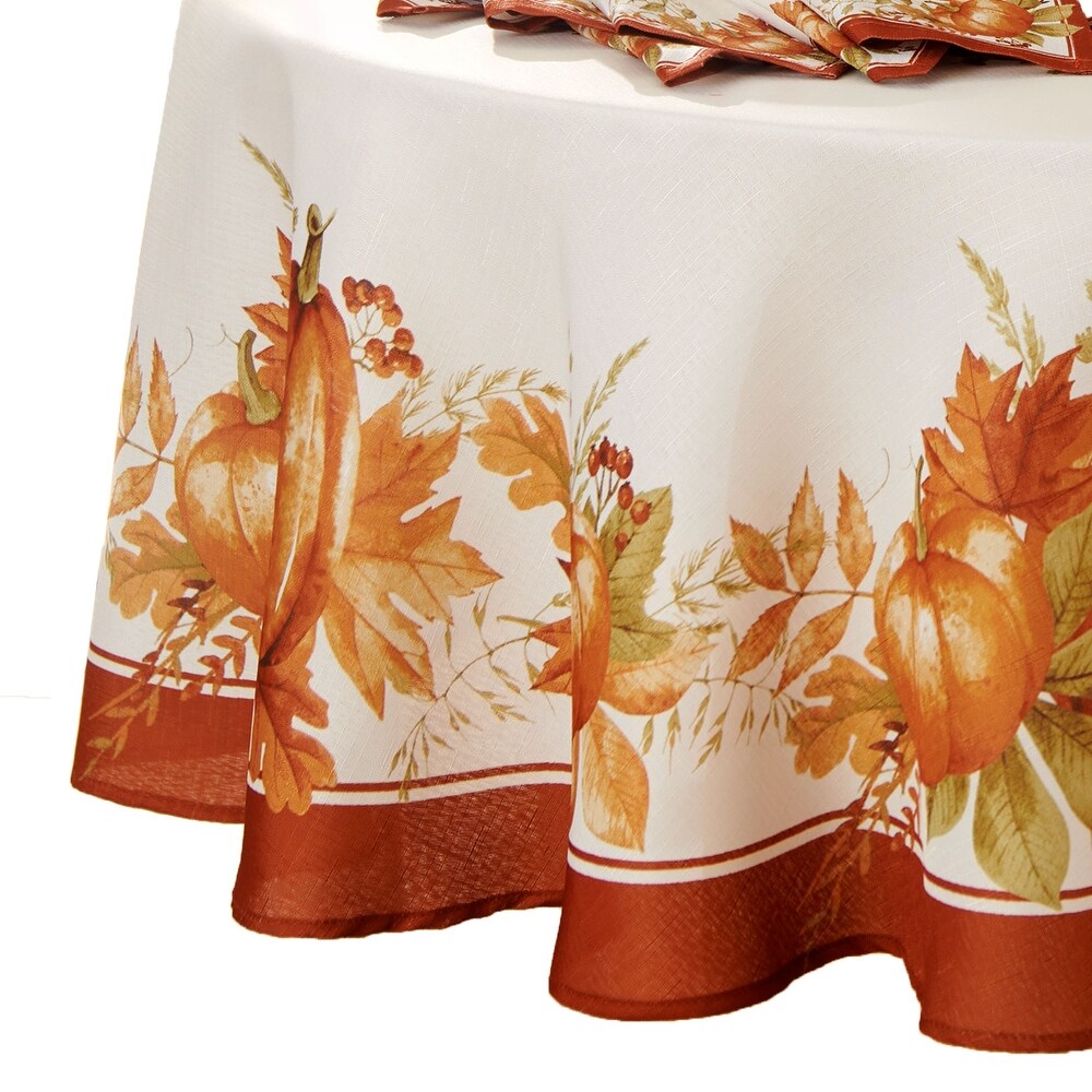 Autumn Pumpkin Grove Fall Tablecloth