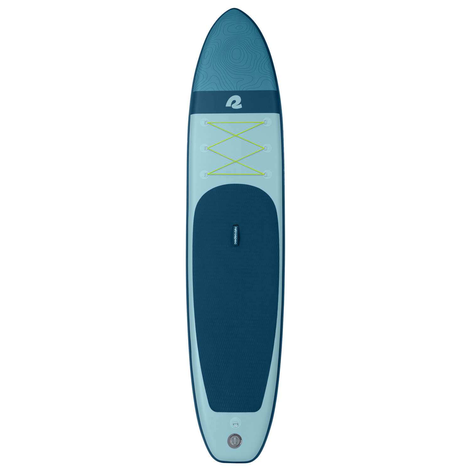 Retrospec Weekender Tour PVC Inflatable Blue Paddleboard 6 in. H X 30 in. W X 12 ft. L