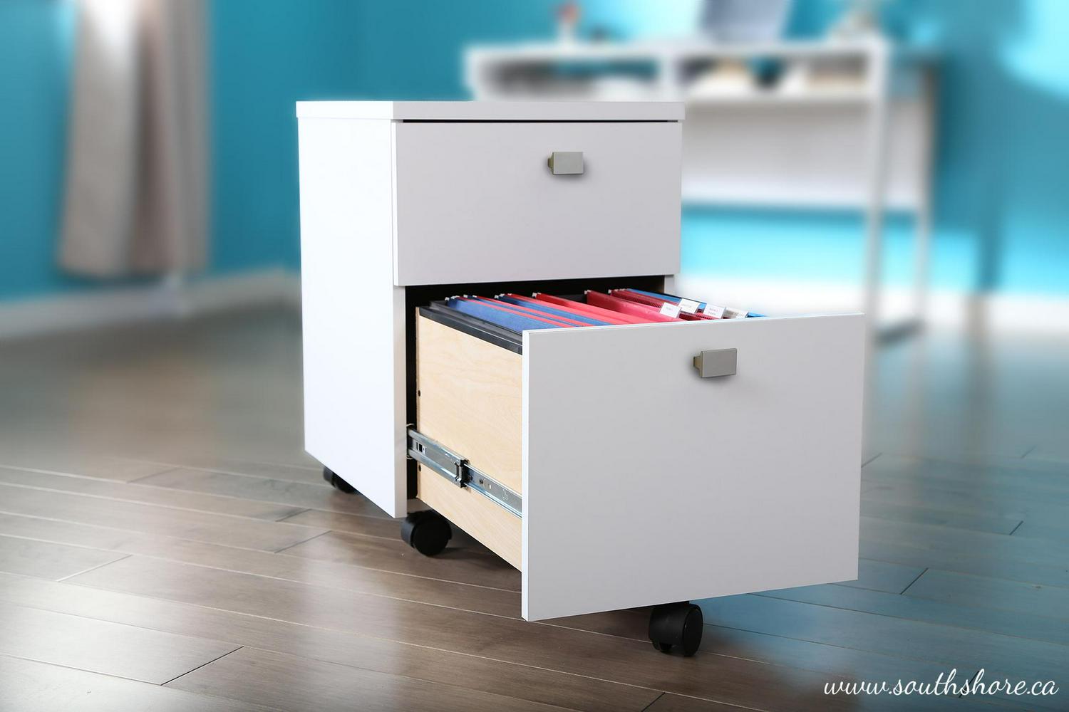 Interface 2 Drawer Mobile File Cabinet by South Shore  Crowdfused