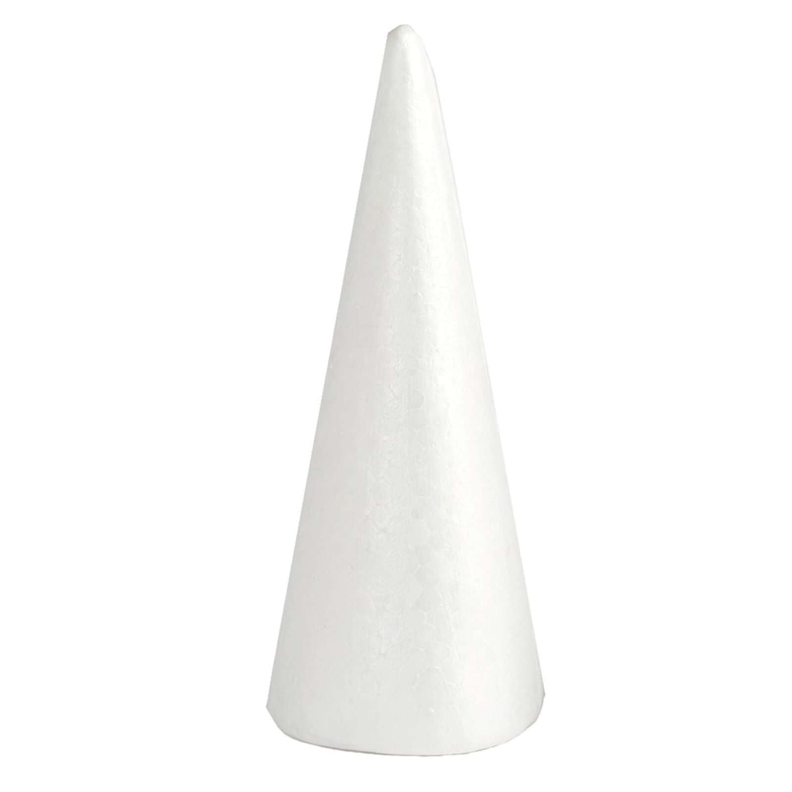 24 Pack White Styrofoam Cone, Foam Cone For DIY Crafts 6