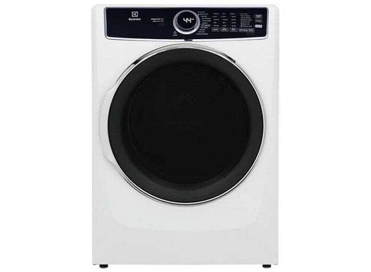 Electrolux 8 Cu. Ft. White Front Load Perfect Steam Gas Dryer With LuxCare Dry and Instant Refresh