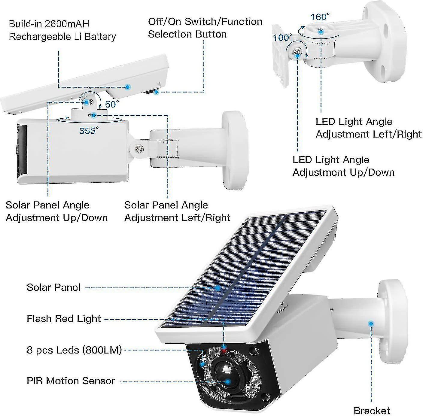 Motion Sensor Led Solar Light For Garden Garage